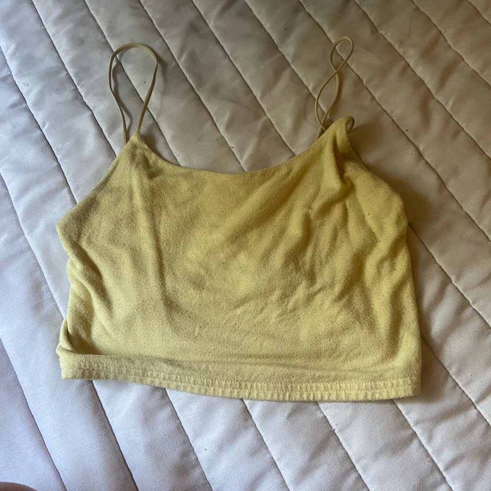 Yellow crop top | Small